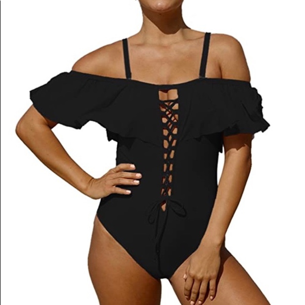 Off the shoulder swimsuit